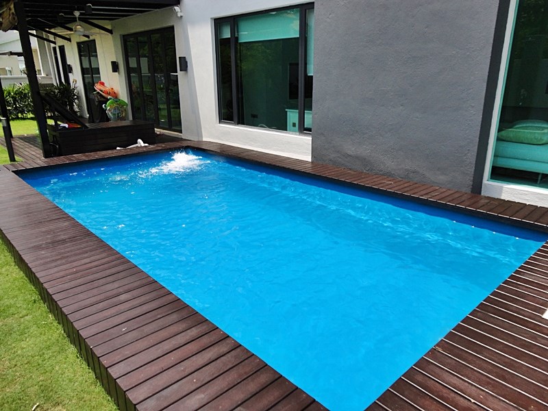 Completed Maximus fiberglass pool