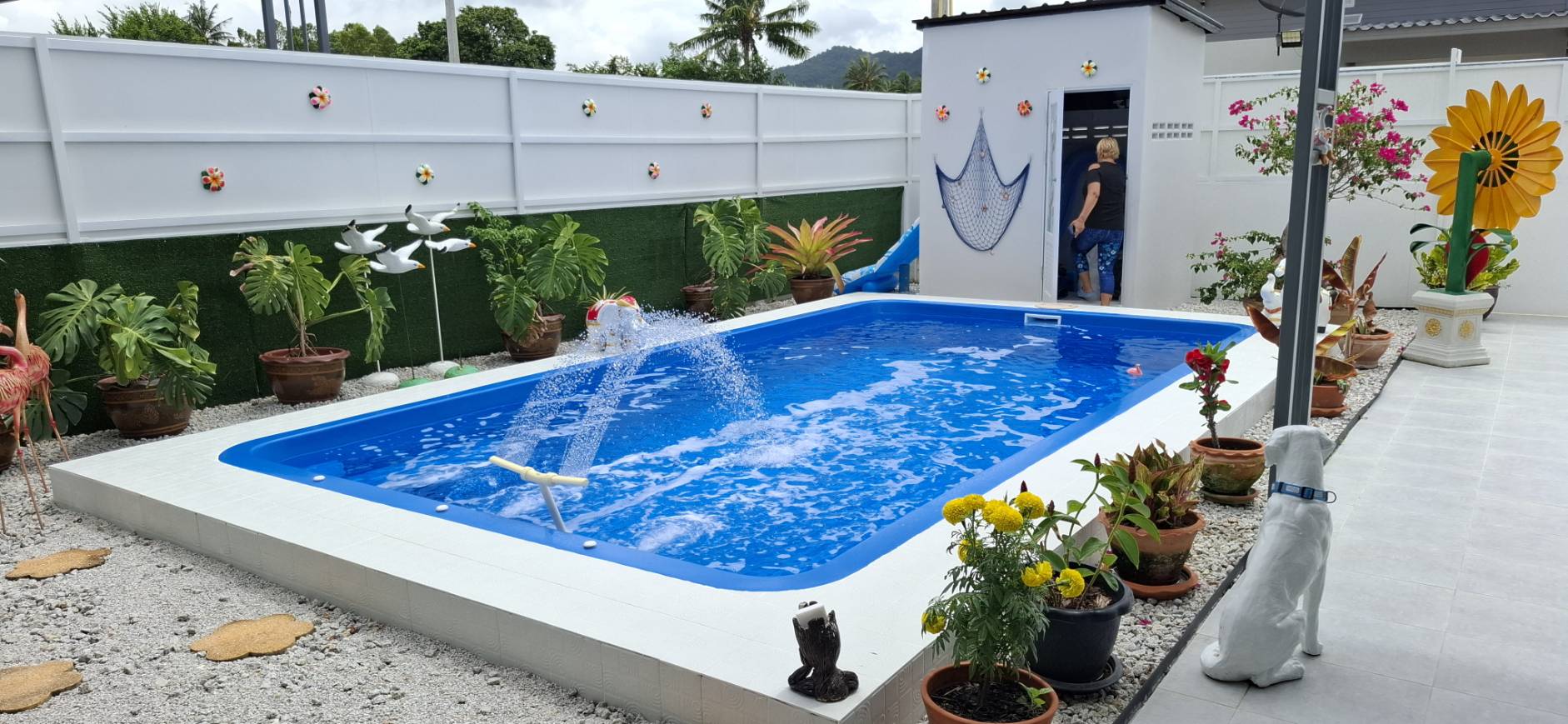 Completed Nova 6M fiberglass pool